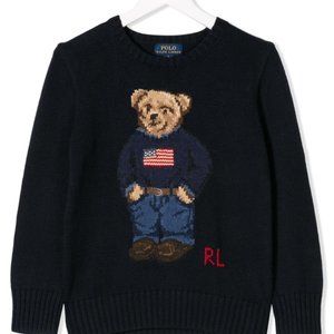 Ralph Lauren Bear Knit Sweater Medium